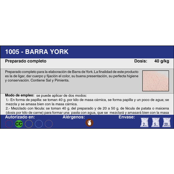 BARRA YORK (2 Kg.)