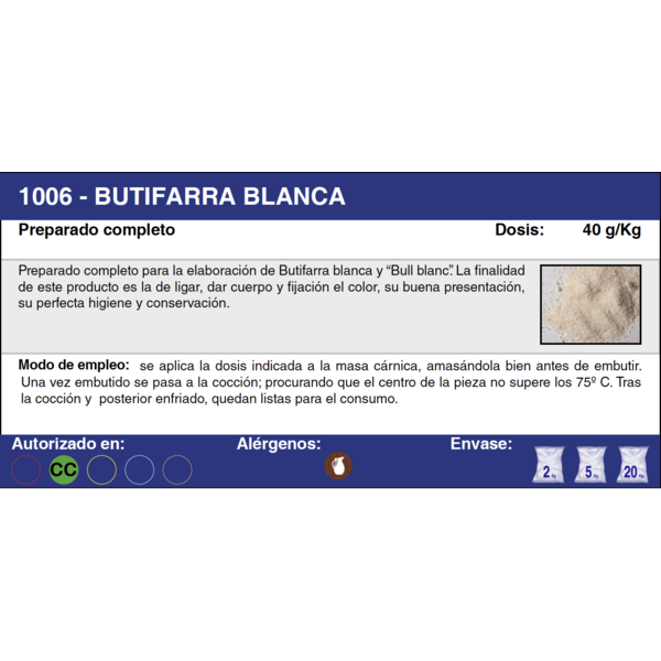 BUTIFARRA BLANCA (2 Kg.)