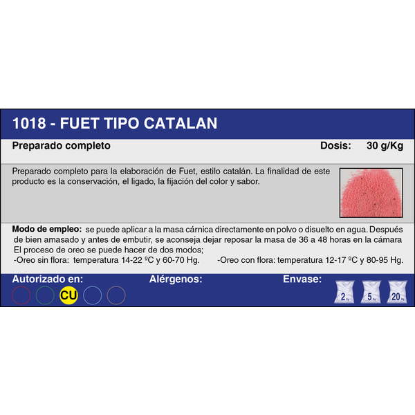 FUET TIPO CATALAN (2 Kg.)
