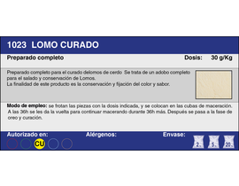 LOMO CURADO (2 Kg.)
