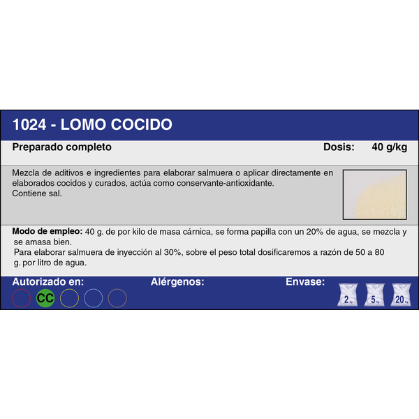 LOMO COCIDO (2 Kg.)