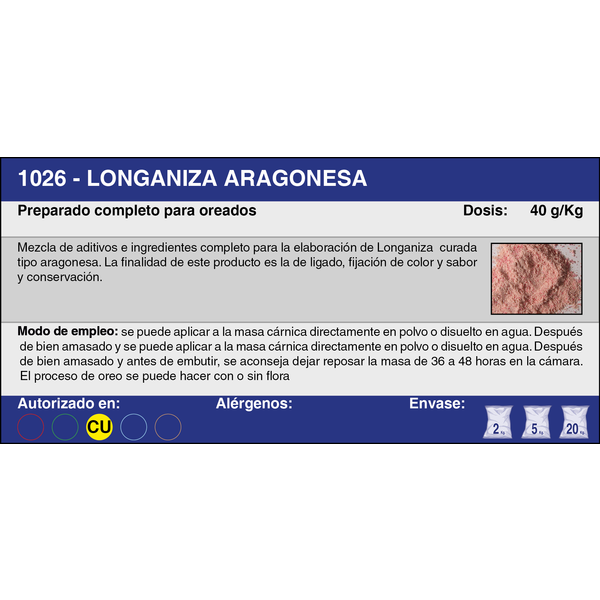 LONGANIZA ARAGONESA (2 Kg.)