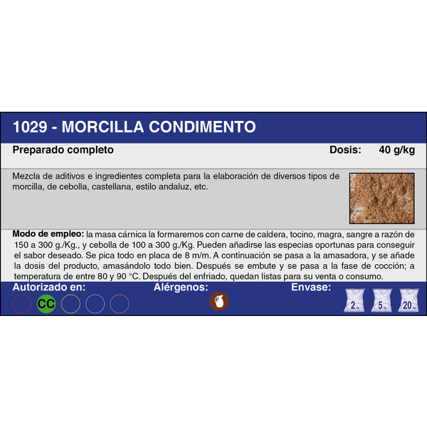 MORCILLA CONDIMENTO (2 Kg.)