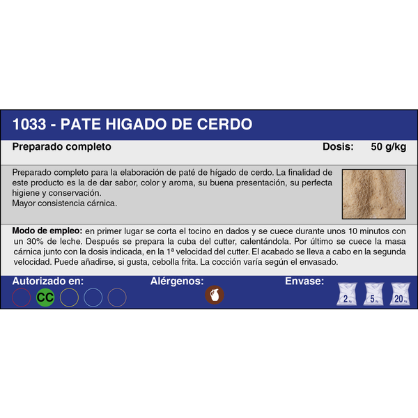 PATE HIGADO CERDO (2 Kg.)