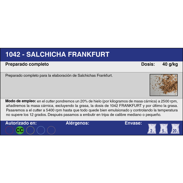 SALCHICHA FRANKFURT (2 Kg.)