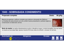 SOBRASADA CONDIMENTO (5 Kg.)