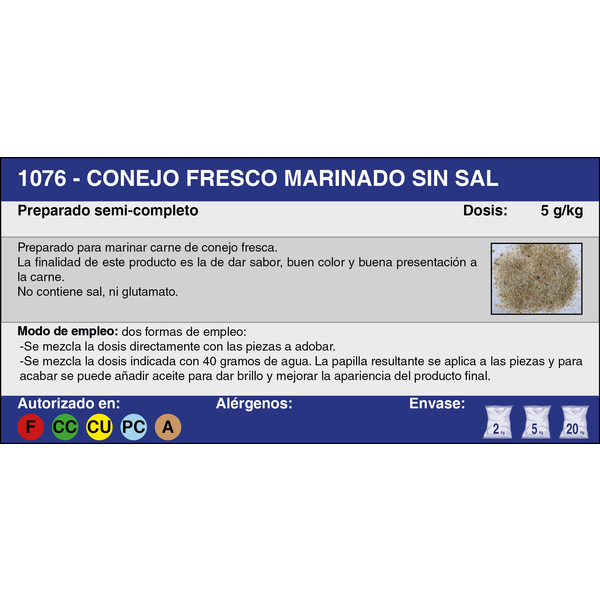 CONEJO F MARINADO SS (20 Kg.)
