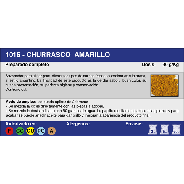 CHURRASCO AMARILLO (5 Kg.)