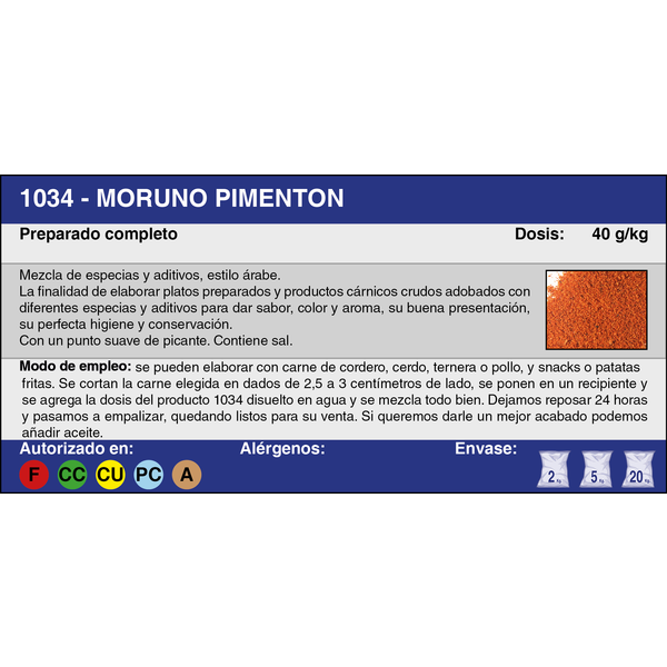 MORUNO PIMENTON (2 Kg.)