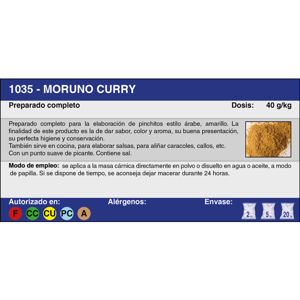 MORUNO CURRY (2 Kg.)