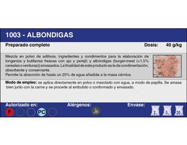 ALBONDIGAS (2 Kg.)