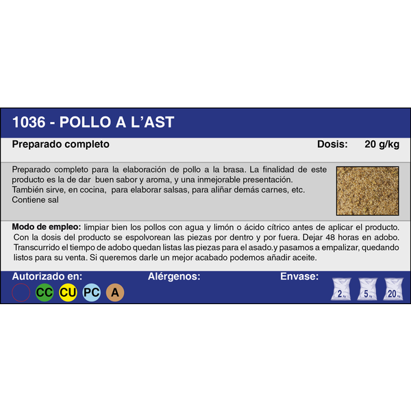 POLLO A L.AST (2 Kg.)