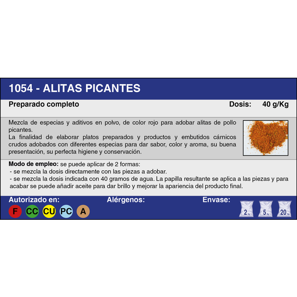 ALITAS PICANTES (5 Kg.)