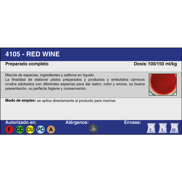 MARINADO RED WINE (20 Kg.)