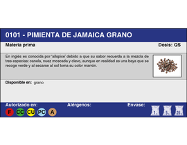 PIMIENTA DE JAMAICA GRANO (25 Kg.)
