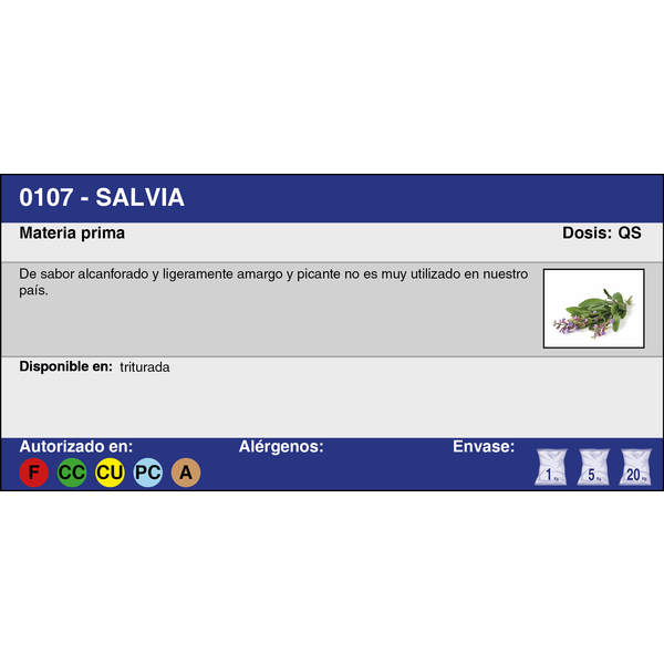 SALVIA TRITURADA (20 Kg.)