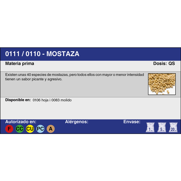 MOSTAZA GRANO (20 Kg.)