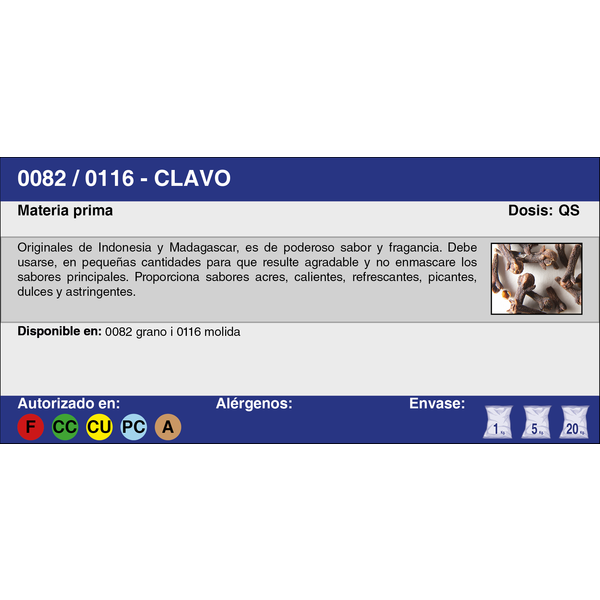 CLAVO GRANO (20 Kg.)