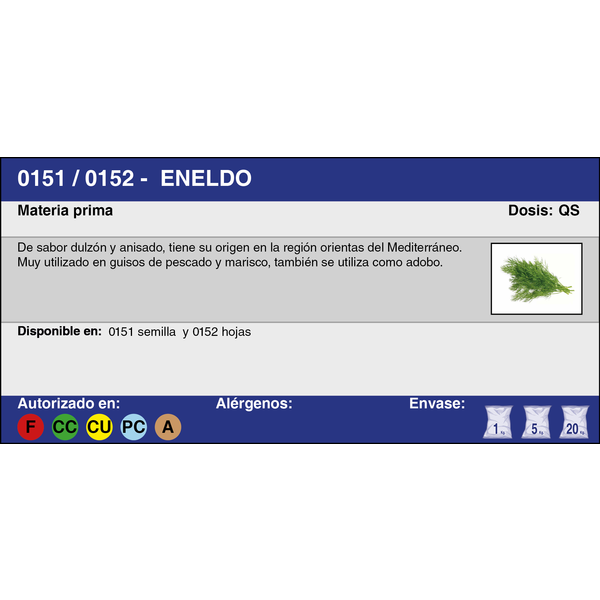 ENELDO SEMILLAS (20 Kg.)
