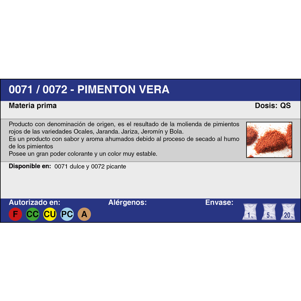 PIMENTON PICANTE VERA EXTREM. (1 Kg.)