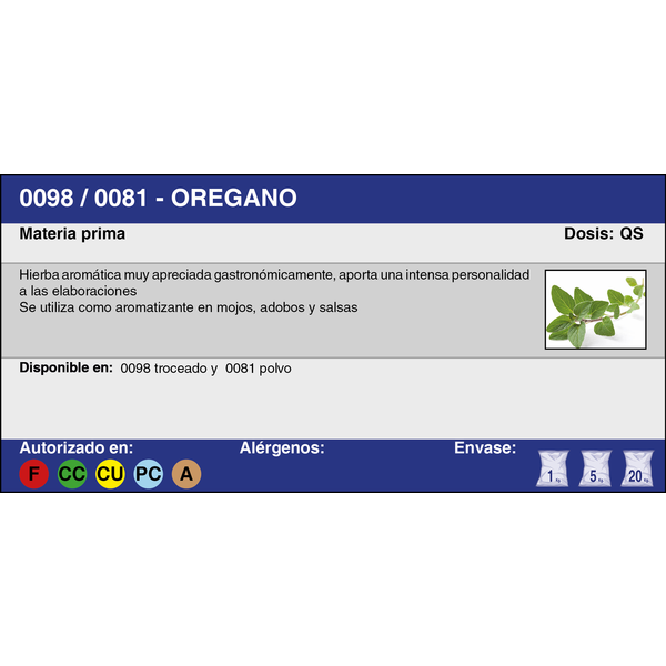 OREGANO MOLIDO (1 Kg.)
