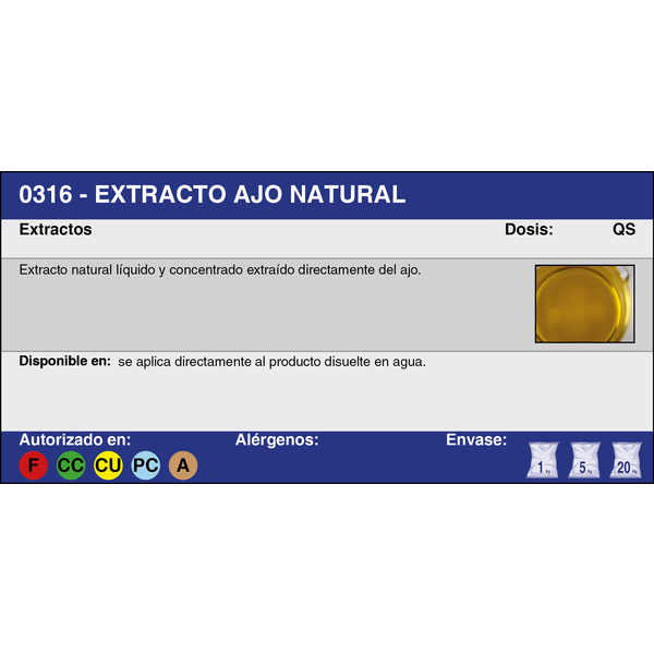AJO EXTRACTO NATURAL (1,1 Kg.)