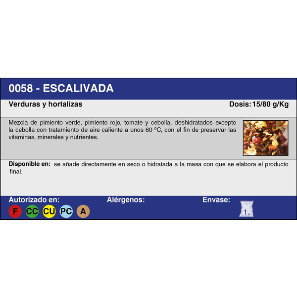 ESCALIVADA DESH. S/GLUTEN (1 KG.)