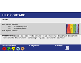 HILO ALG. Nº 1 BLANCO-VERDE T. 45 cm (5 Kg.)