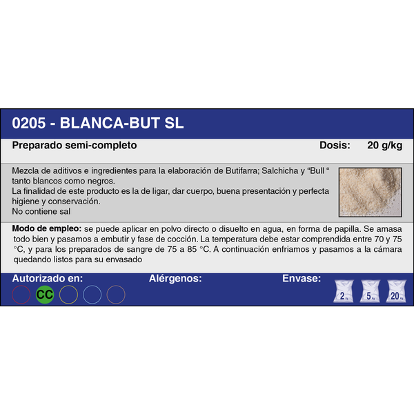 BLANCA BUT SL (20 Kg.)