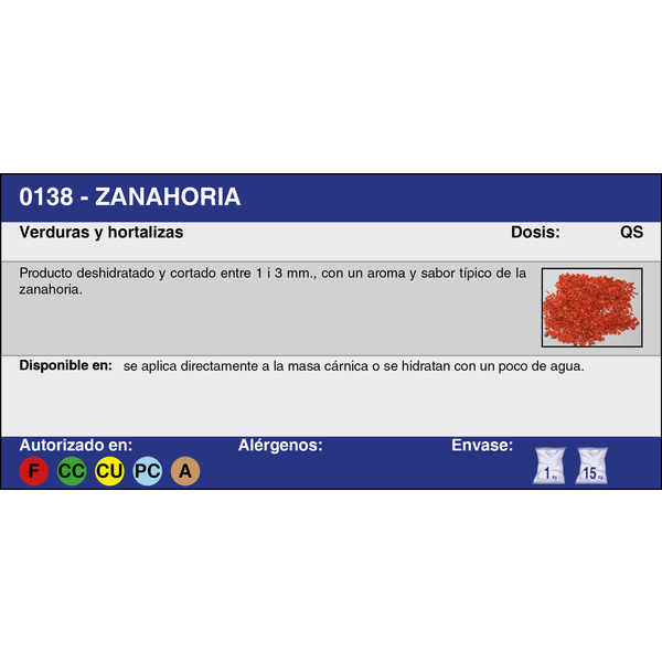 ZANAHORIA 1-3 mm (15 Kg.)