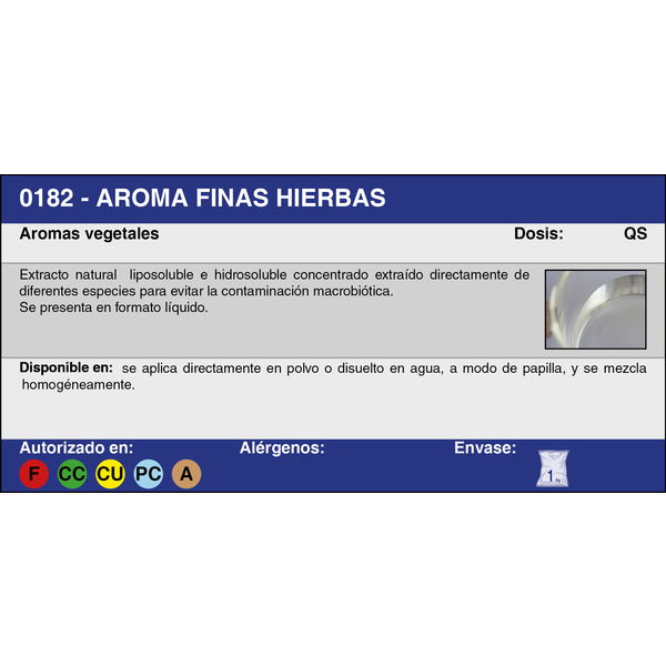 AROMA FINAS HIERBAS F87912P (1 Kg.)