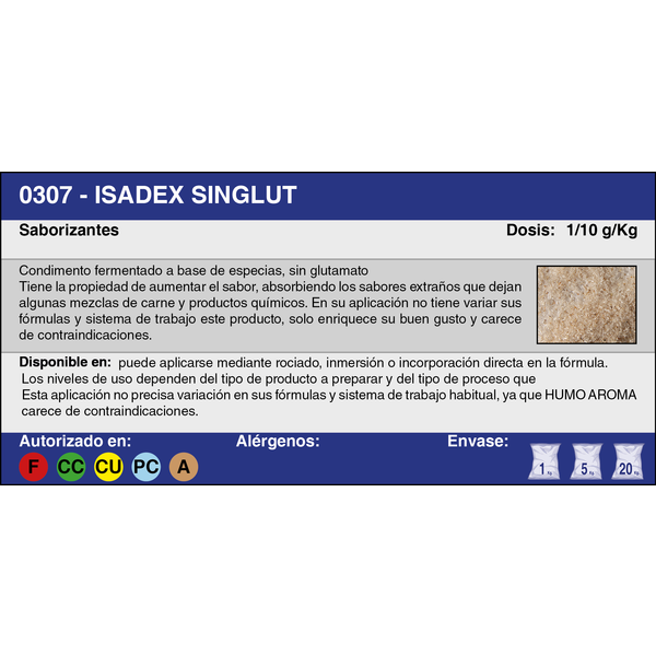 ISADEX SABOR SINGLU (2 Kg.)