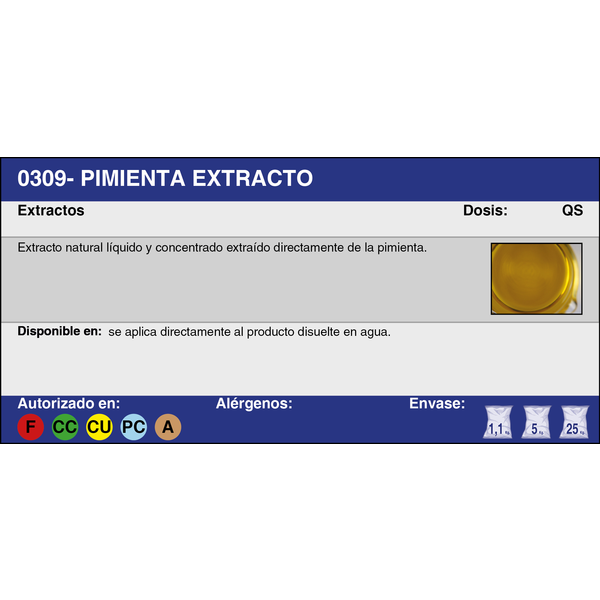 PIMIENTA EXTRACTO (1,1 Kg.)