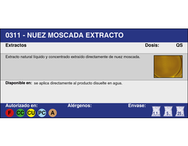 NUEZ MOSCADA EXTRACTO (5 Kg.)