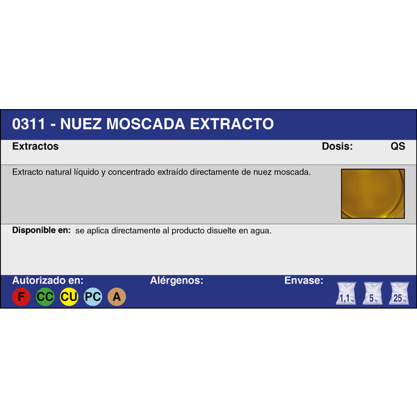 NUEZ MOSCADA EXTRACTO (5 Kg.)