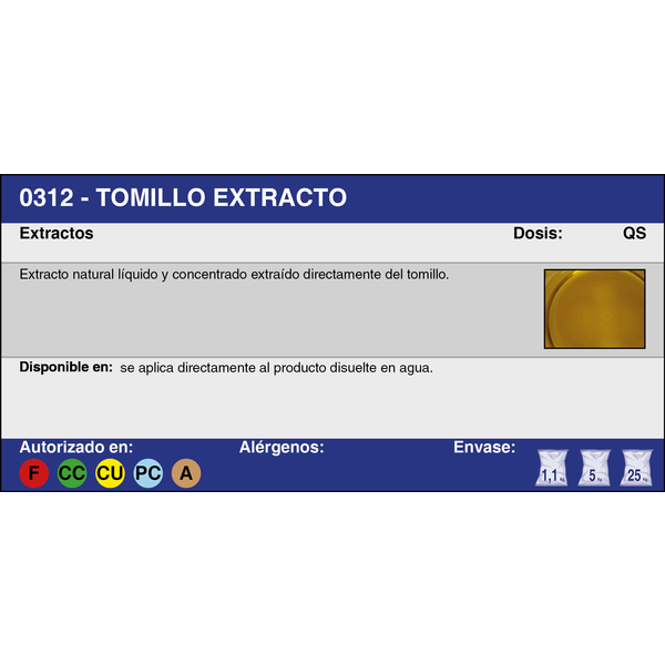 TOMILLO EXTRACTO (5 Kg.)