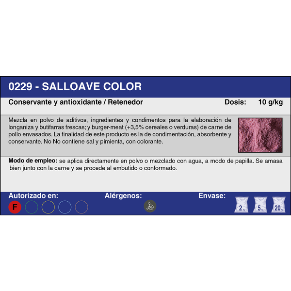 SALLOAVE COLOR (20 Kg.)