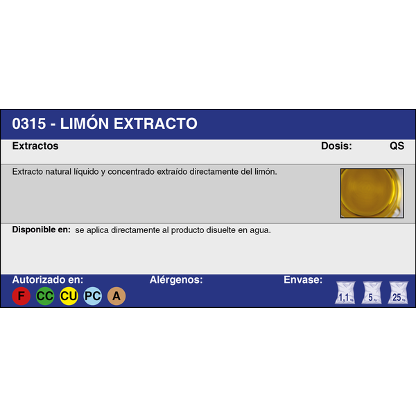 LIMON EXTRACTO (1,1 Kg.)