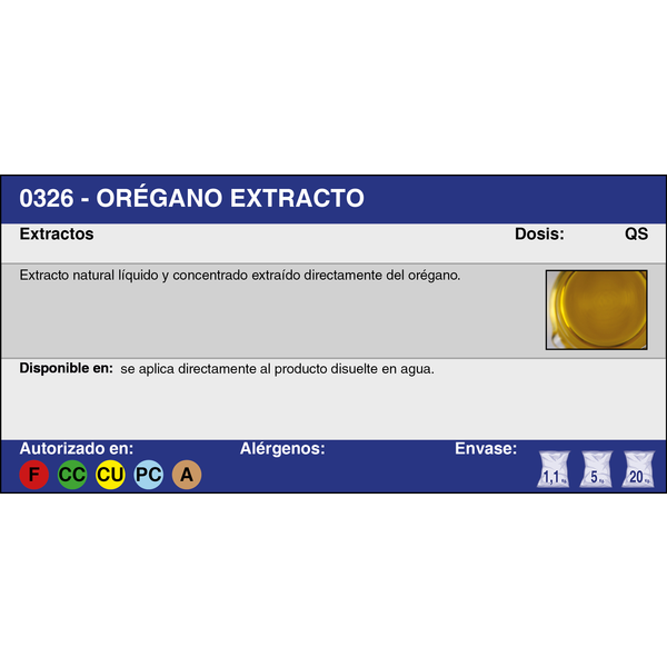 OREGANO EXTRACTO (1,1 Kg.)