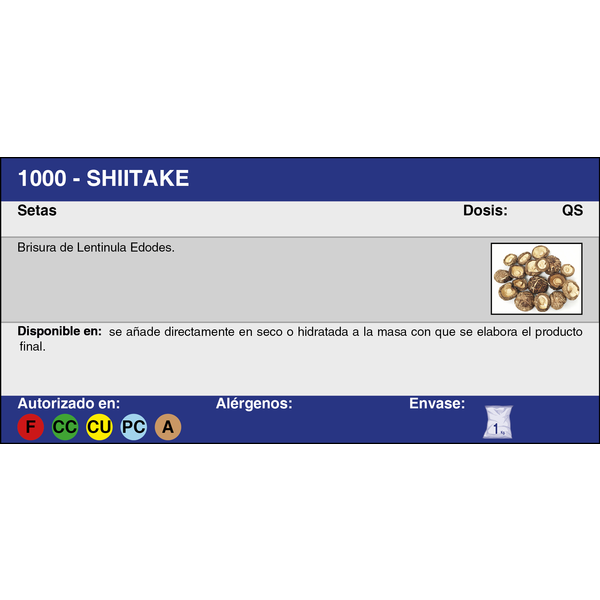 SHITAKE Nº 3 BRISURA (1 Kg.)