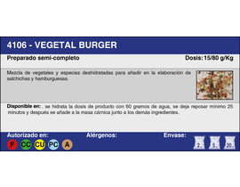 VEGETAL BURGER (20 Kg.)