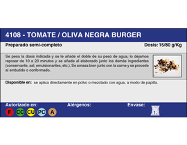 TOMATE-OLIVA NEGRA BURGER  (1 Kg.)