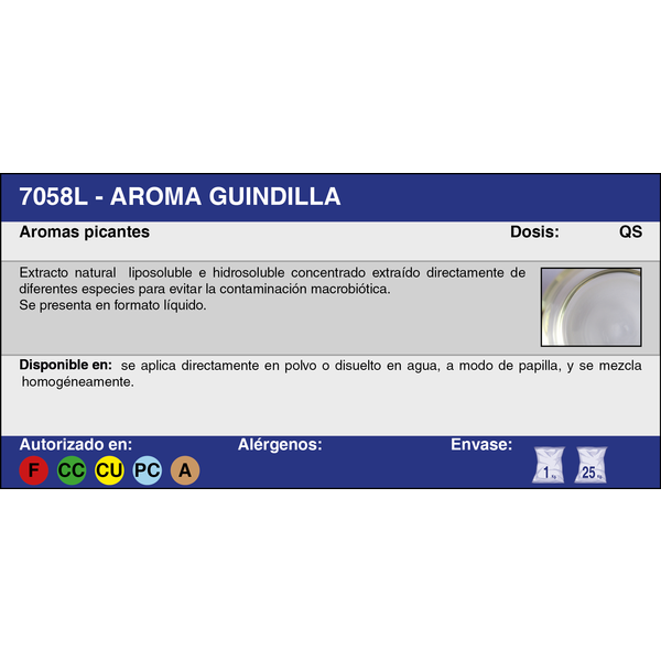 AROMA GUINDILLA 87058 (25 Kg.)