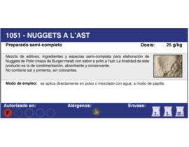 NUGGETS POLLO A L.AST (20 Kg)