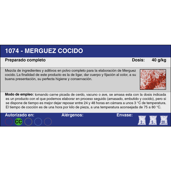 MERGUEZ COCIDO (20 Kg.)